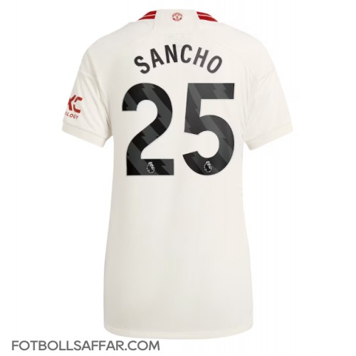 Manchester United Jadon Sancho #25 Tredjeställ Dam 2023-24 Kortärmad